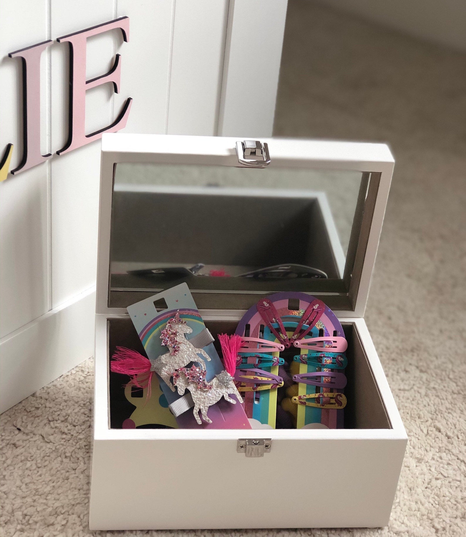 Jewellery Box Hair Bow Box Vanity Box christening gift new Etsy