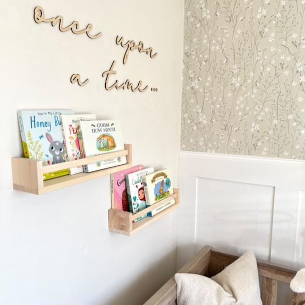 Once Upon A Time Birch Wood Nursery Wall Sign