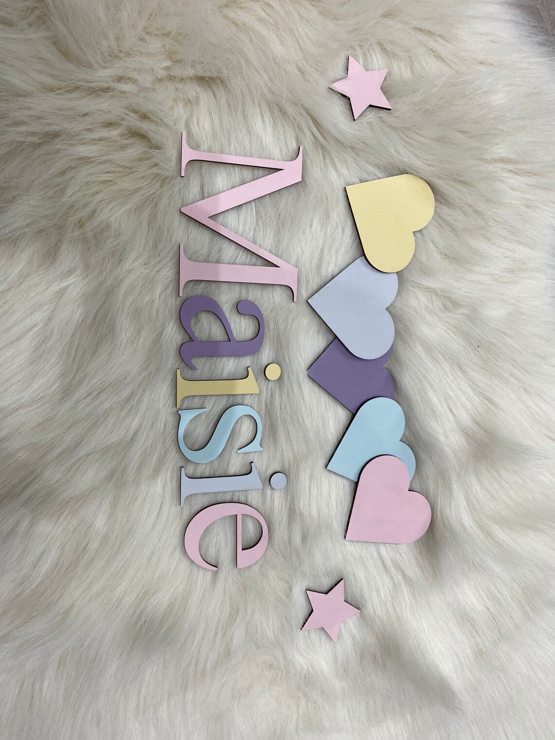 Personalised Toy Box Name & Embellishments. Pastel Name. Toy Etsy