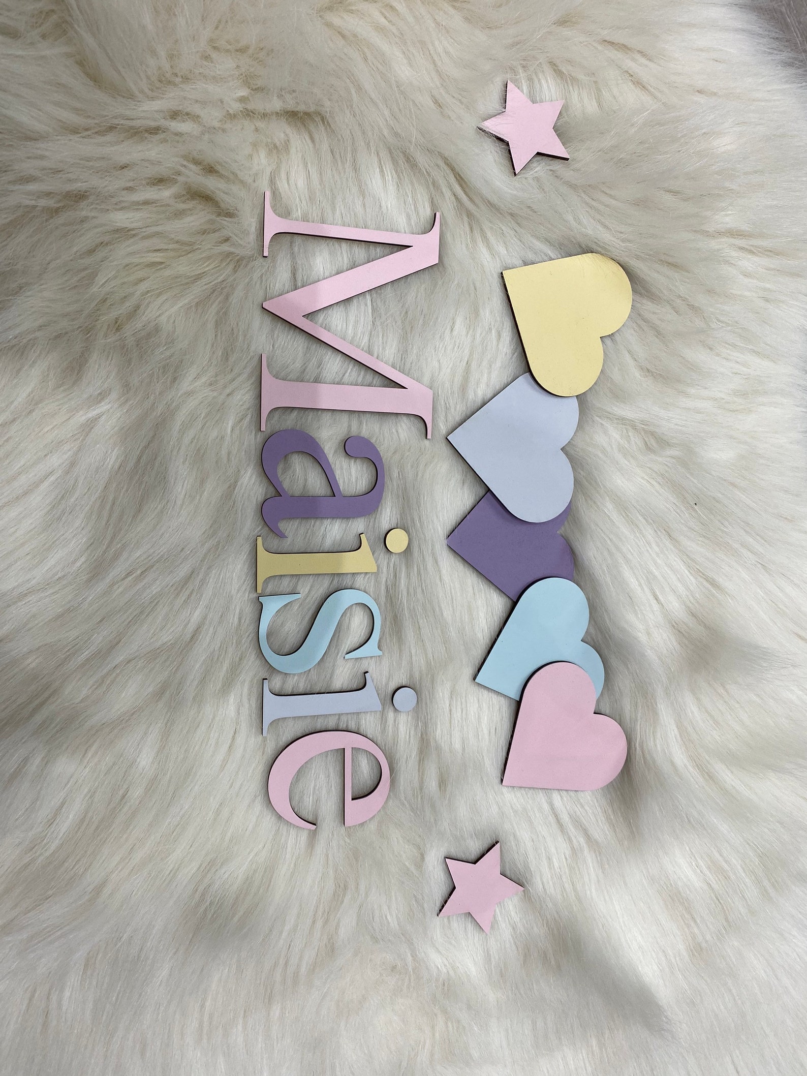 Personalised Toy Box Name & Embellishments. Pastel Name. Toy Etsy