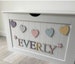 Personalised Toy Box Name & Embellishments. Pastel name. Toy box decor. Wall decor. (letters/embellishments only,toy box is NOT INCLUDED) 