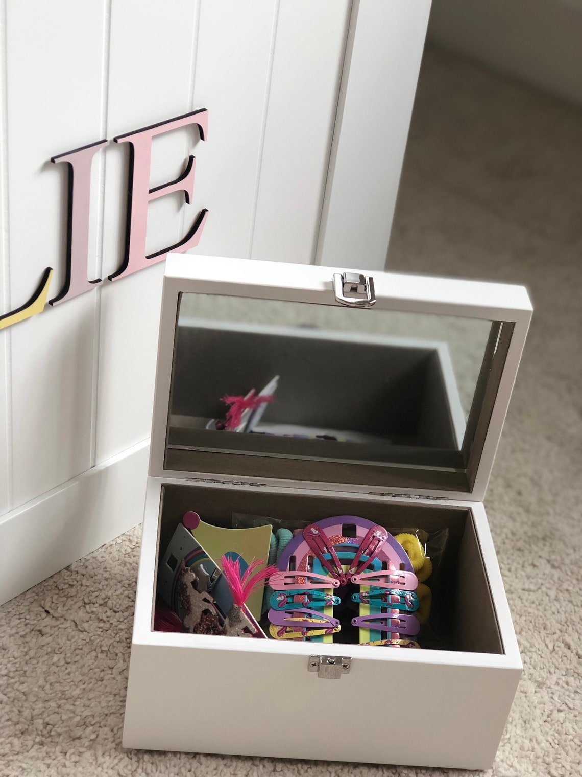 Jewellery Box Hair Bow Box Vanity Box Christening Gift New Etsy