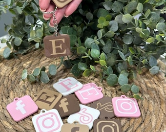 Porte-clés intelligent NFC : carte de visite pour réseaux sociaux - Porte-clés personnalisé