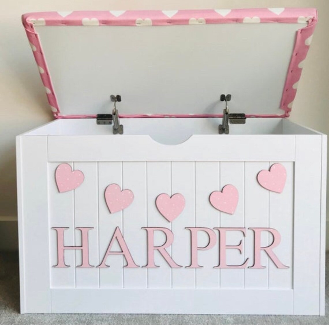 Personalised Toy Box Name & Embellishments. Pastel Name. Toy Etsy