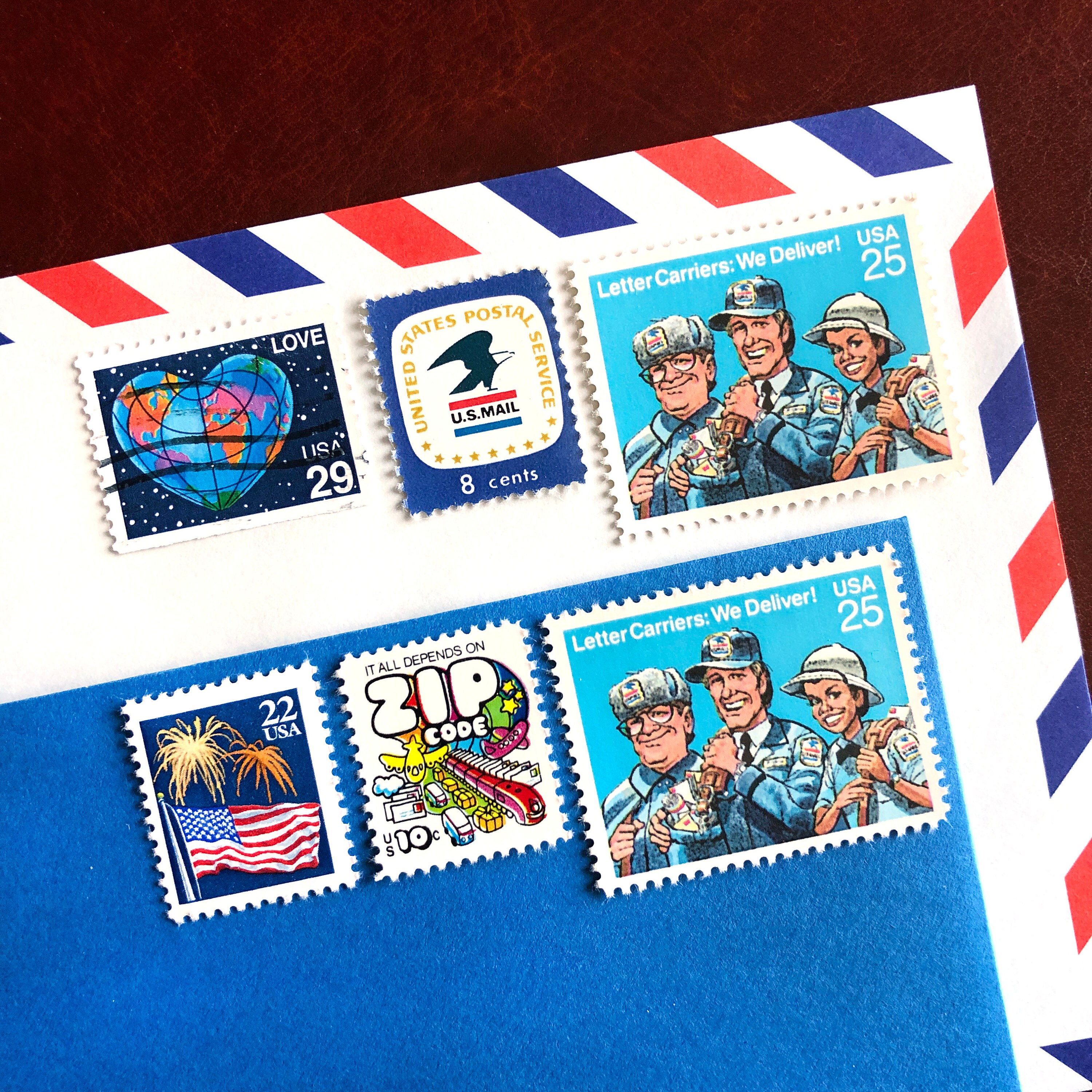 Letter Carriers Stamps Vintage Postage Stamps Unused Set Etsy