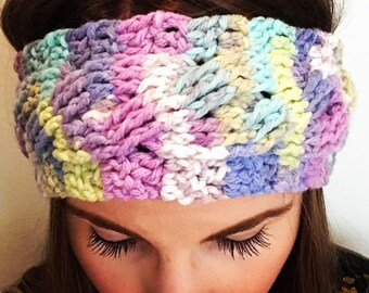 Cable Crochet Headband