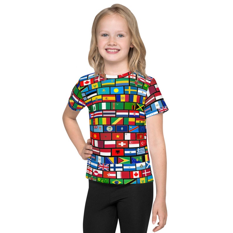 Flags of the Countries of the World, International Kids Gift T-shirt - Etsy