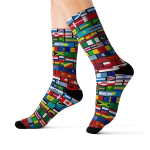 Flags of the Countries of the World Socks