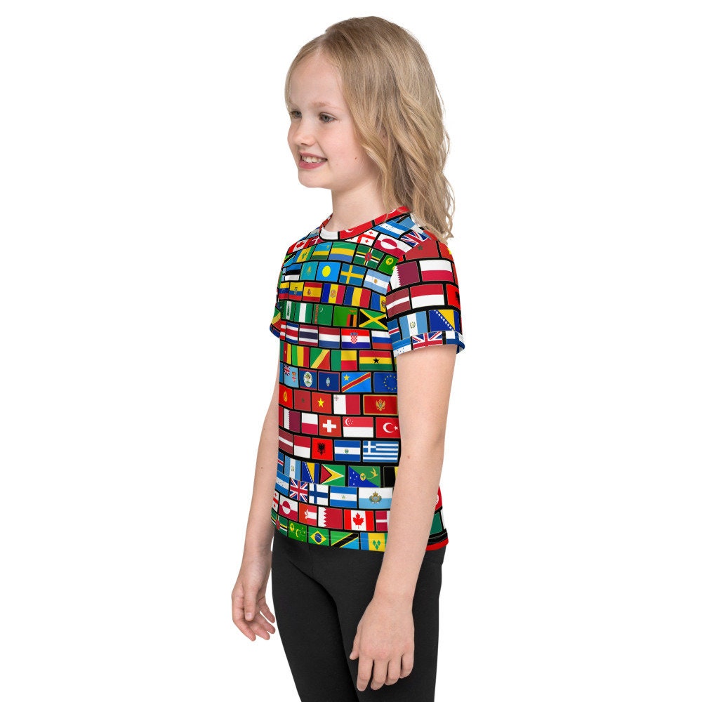 Flags of the Countries of the World, International Kids Gift T-shirt - Etsy