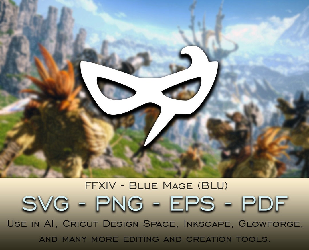 Blue Mage (BLU) SVG File Cricut Silhouette Glowforge Digital Download ...