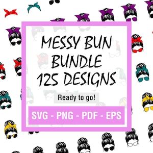 Messy Bun Bundle svg, Momlife svg, mama czaszka svg, Mom Life svg, mama i córka svg, Mom life Kid Life Png, okulary svg, Cricut Silhouette