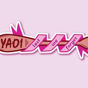 Para que no lo olvidemos - Yaoi Paddle Tribute Sticker