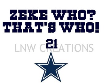 Download Free Who Dak Dallas Cowboys Svg File Etsy SVG Cut Files
