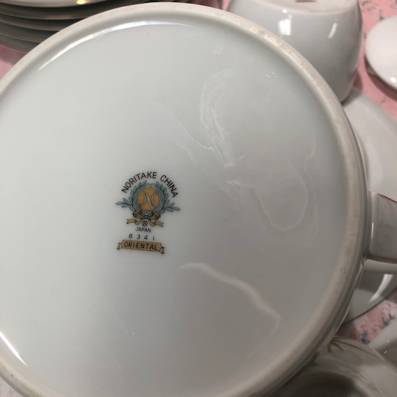 Noritake Oriental OPEN STOCK Teapot Salad Plates Sugar Lovely