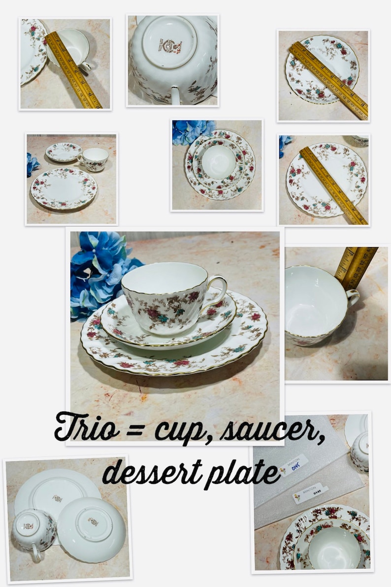 Open Stock MINTON Ancestral Soup Cup Saucers Teapot Rare Etsy