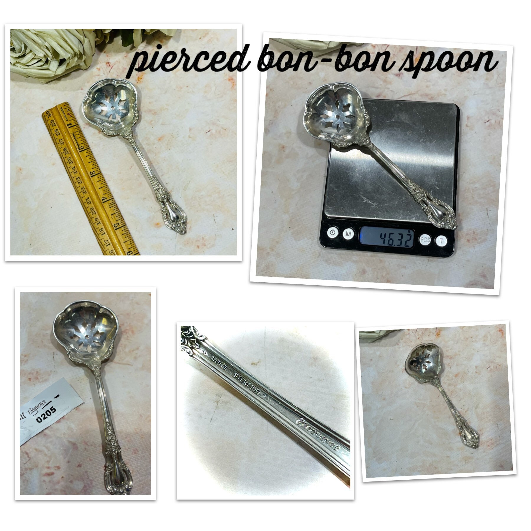 Eloquence By Lunt Sterling Silver Cocktail Fork 5-7/8 Inches – Heirloom Quality Post-1940