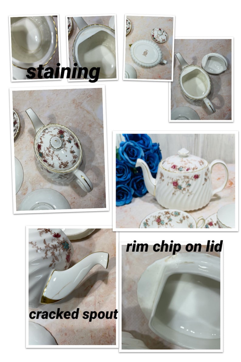 Open Stock MINTON Ancestral Soup Cup Saucers Teapot Rare Etsy