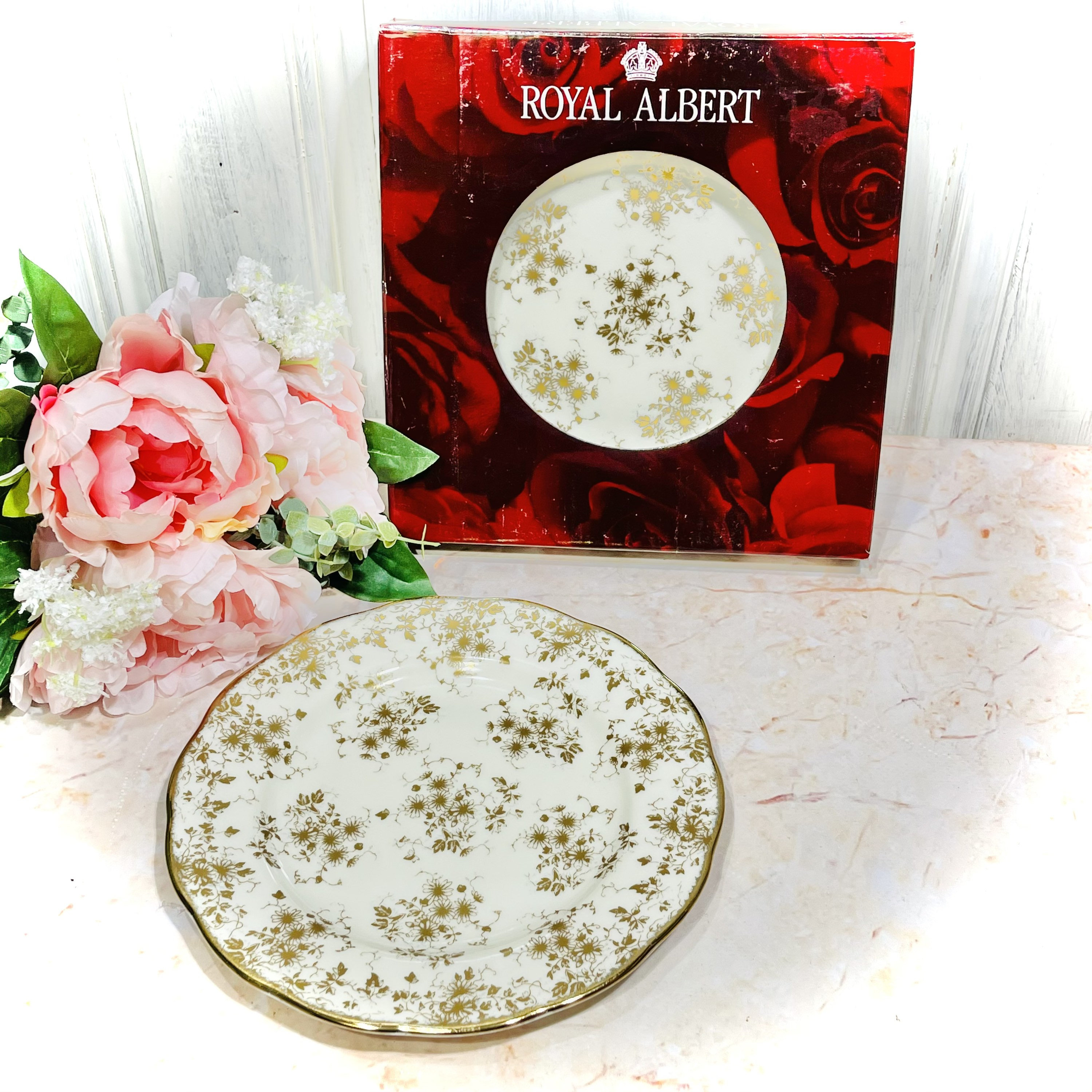 ロイヤルアルバート 英国製 キャロライン ディナープレートまとめて ロイヤルアルバート 英国製 キャロライン ディナープレートまとめて
