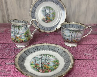 Royal Albert Silver Birch Open Stock Trio Creamer