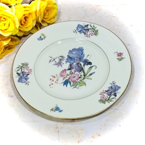 Royal York Salad Plate Lohengrin Hohenberg Gold Trim Floral Bouquet Germany {0170}
