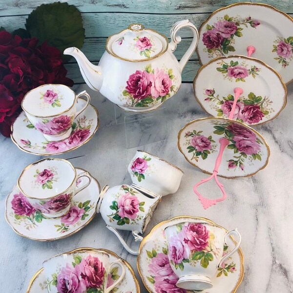 Royal Albert American Beauty Etsy Australia