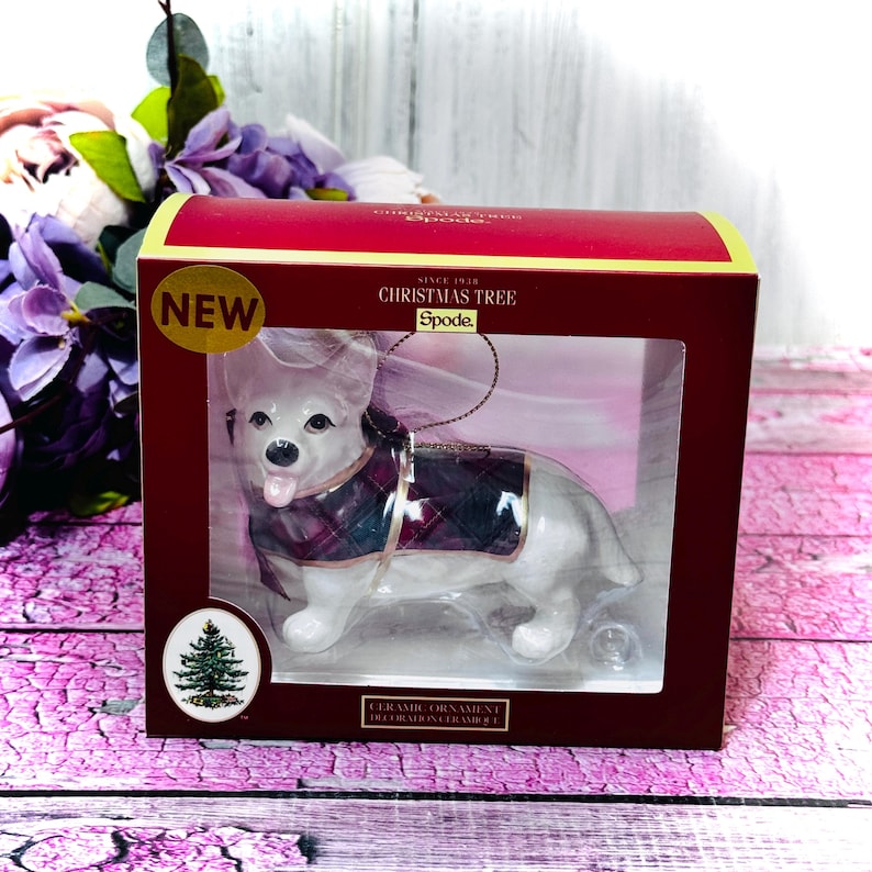 Spode Corgi Dog Ornament - Thumbnail 3