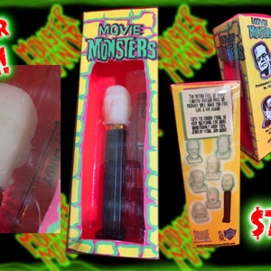 Classic Style Retro Glow Monster Designer PEZ Dispenser with Custom Box Frankenstein