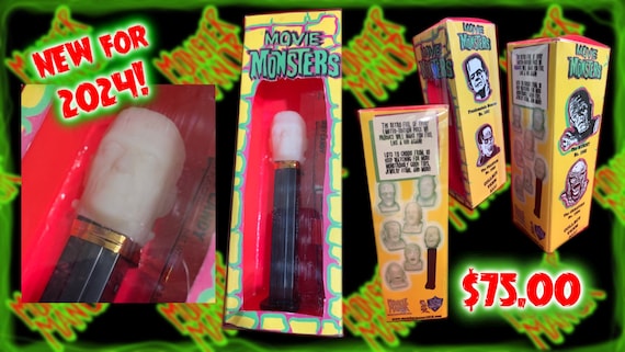 ビンテージ　フランケンシュタイン　PEZ ペッツ　ユニバーサルモンスター　レトロ Classic Style Retro Glow Monster Designer PEZ Dispenser With
