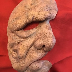 Latex Halloween deformed MUTANT half mask PROSTHETIC appliance Scott Fensterer