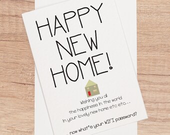 Funny New Home Card Moving In Out Mortgage Rude Joke Humour
