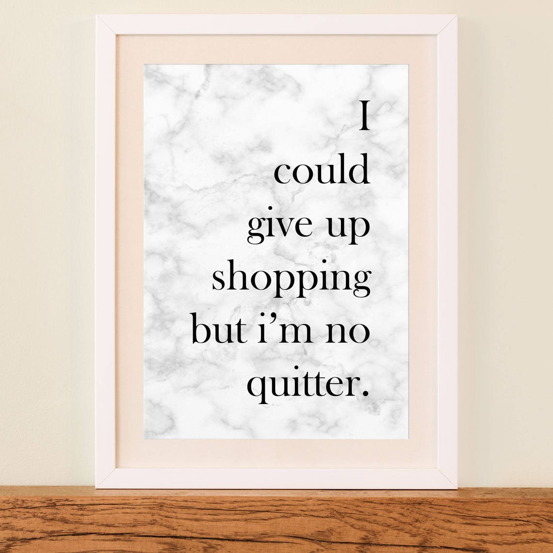 Custom Text Marble Quote Print Bespoke Wall Art Poster Etsy