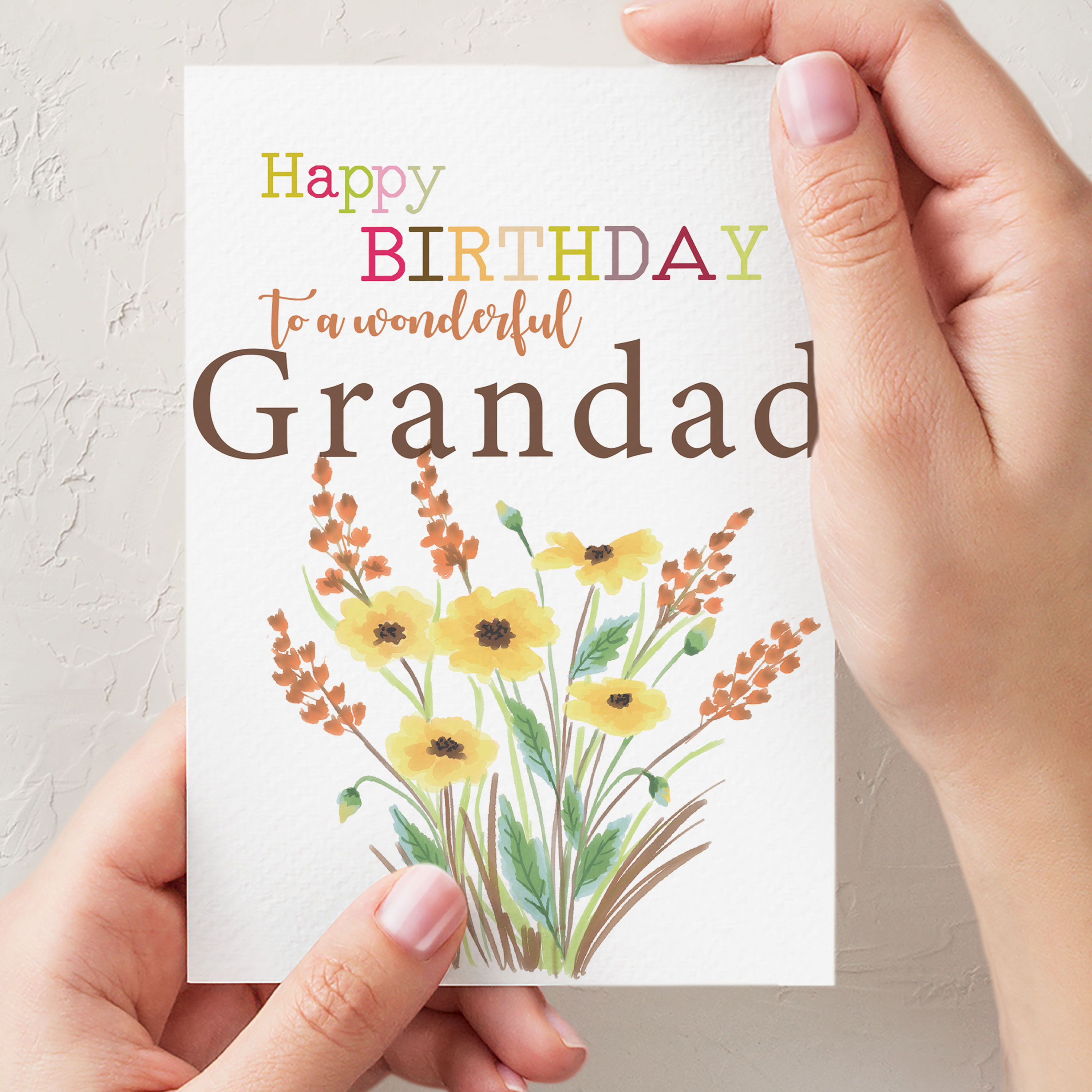 Grandad th birthday card