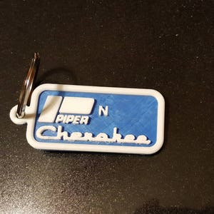 Custom 3D printed Piper Cherokee key-ring
