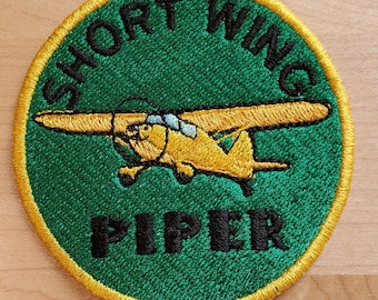Customizable Short Wing Piper Embroidered Patch