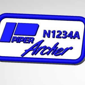Custom 3D printed Piper Archer key-ring