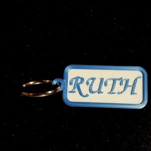 Custom 3D printed Name key-ring