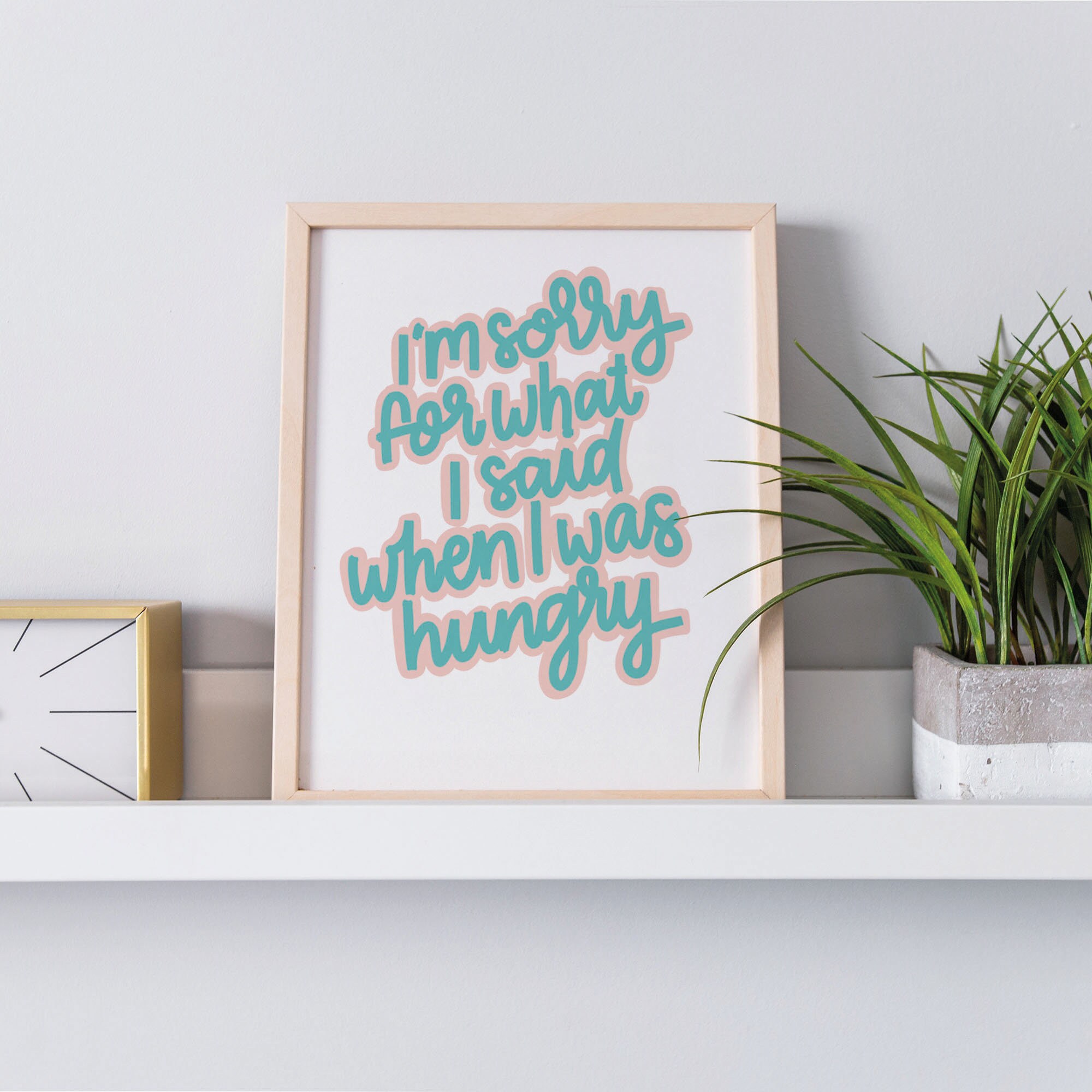 BLCKART Poster da cucina moderno con scritte – Poster di alta qualità per cucina e sala da pranzo – immagini per decorazioni da parete – formato A3