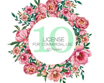 10 designs pack commercial use license