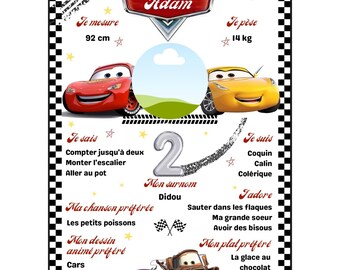 Anniversaire Cars Etsy France