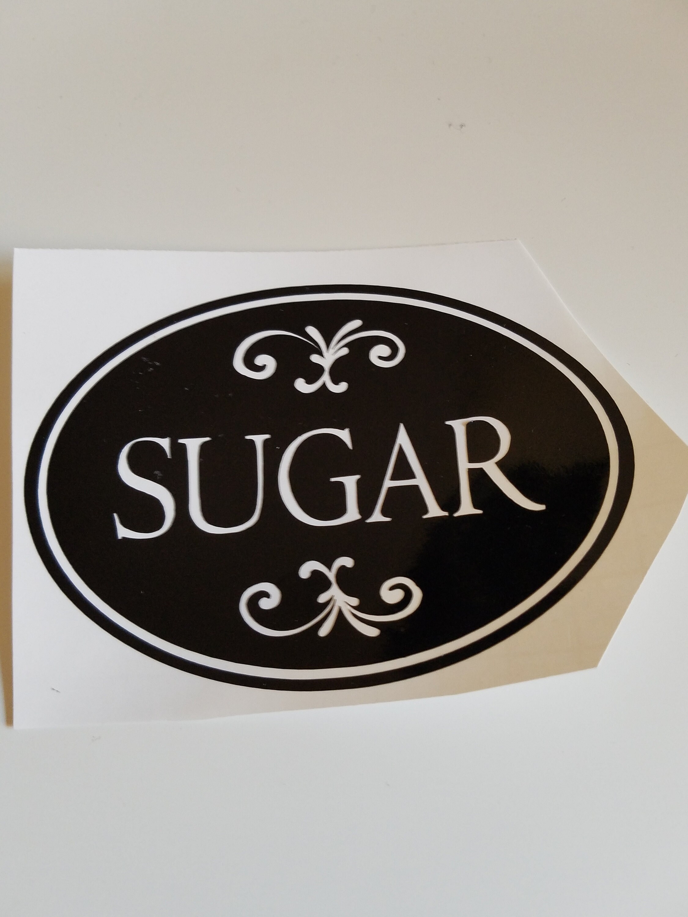 Kitchen labels for canisters sugar flour salt oats Etsy