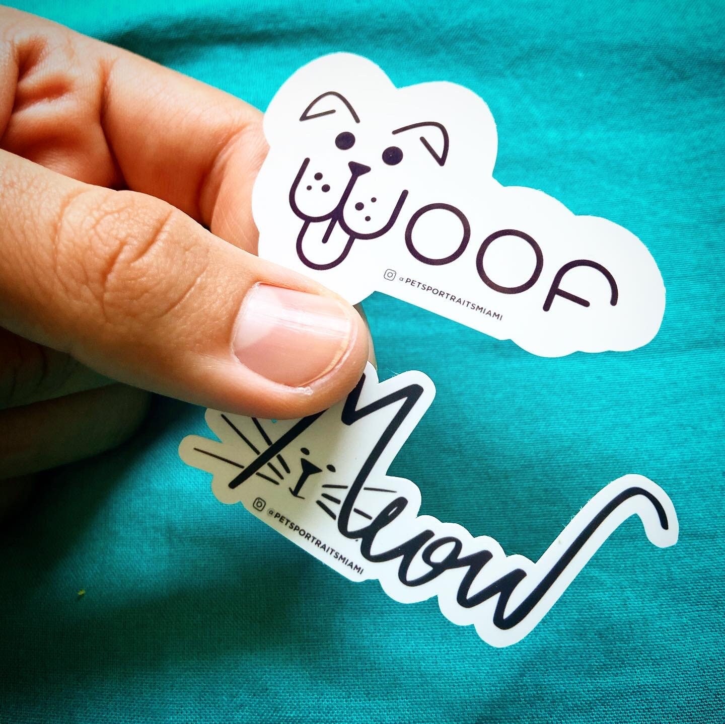 Cute Dog and Cat Stickers for Your Laptop and iPhone (2 Stickers) Made ...