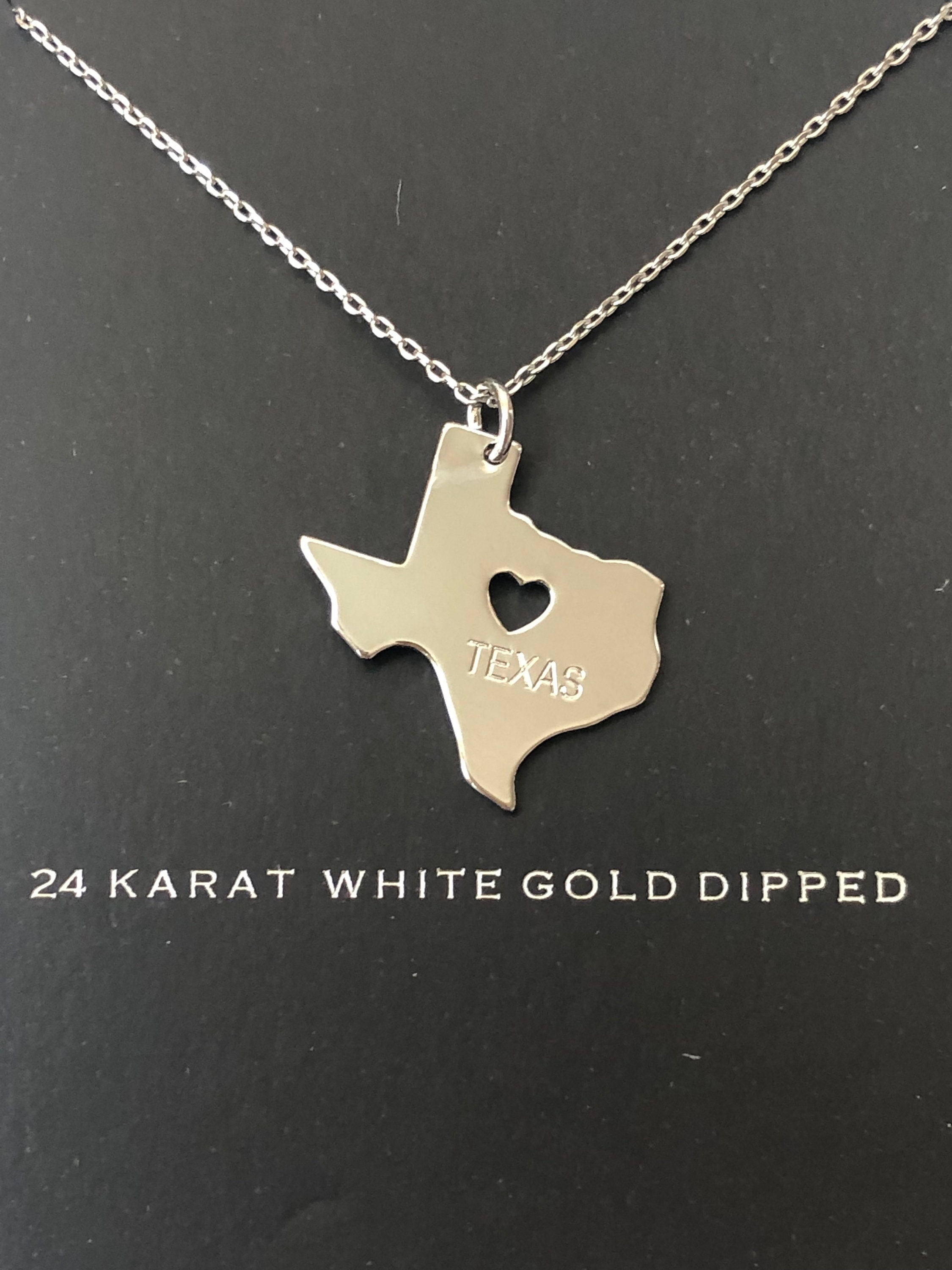 24 karat white gold necklace deals