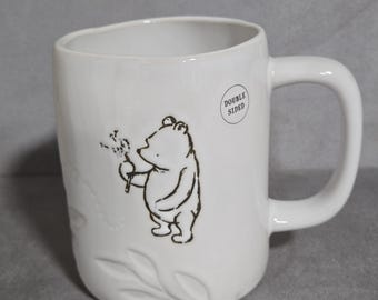 Keramische koffiemok Winnie de Poeh | Minimalistische mok in Rae Dunn-stijl | Cadeau koffieliefhebber | Koninginnecadeau