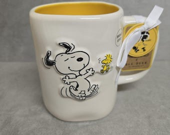 Rae Dunn "Snoopy & Woodstock" Best Friends Mug Coffee Cup