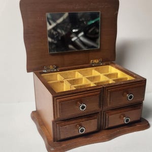 1980er Vintage Schmucketui / Schmuckschatulle