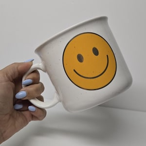 Yellow Smiley Face Happy Face Mug Coffee Cup