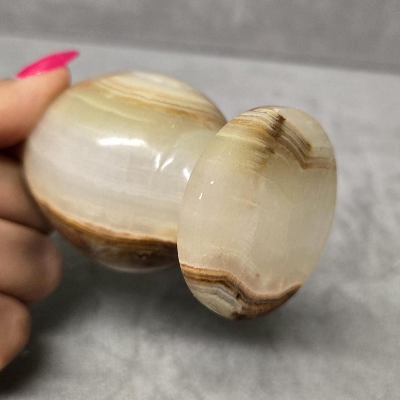 Vintage MCM Alabaster Stone Goblet Glass - Etsy