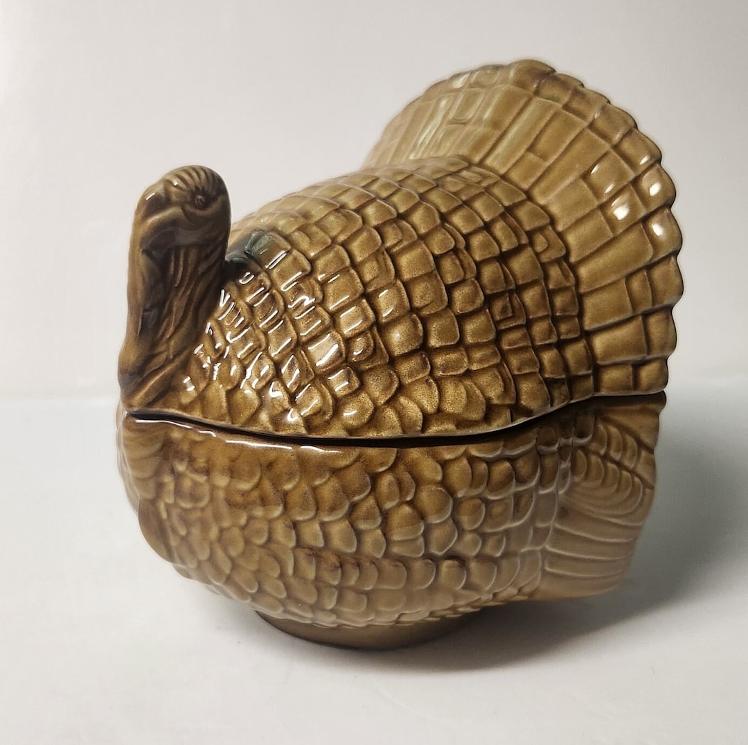 Vintage Ceramic Turkey Gravy Boat / Turkey Tureen / Etsy UK
