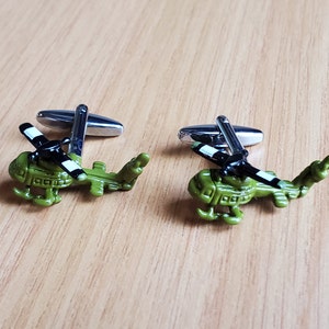 War Helicopter Cufflinks