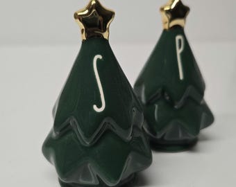 Rae Dunn Christmas Tree Salt & Pepper Shaker Set